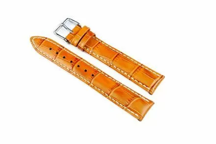 Miodowo-brązowy pasek skórzany 18 mm HIRSCH Modena 10302875-2-18 (L)
