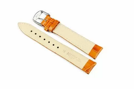 Miodowo-brązowy pasek skórzany 18 mm HIRSCH Modena 10302875-2-18 (L)
