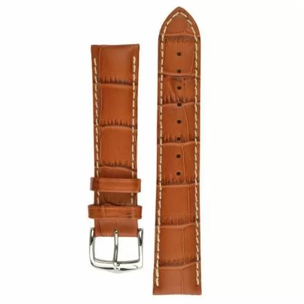 Miodowo-brązowy pasek skórzany 18 mm HIRSCH Modena 10302875-2-18 (L)