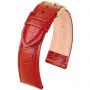 Czerwony pasek skórzany 14 mm HIRSCH Crocograin 12302820-1-14 (M)