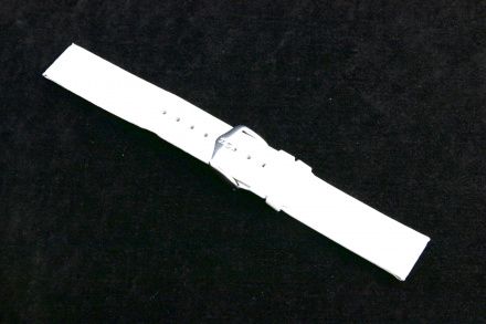 Biały pasek skórzany 18 mm HIRSCH Scandic 17852000-2-18 (M)