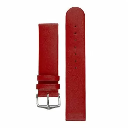 Czerwony pasek skórzany 18 mm HIRSCH Scandic 17852020-2-18 (M)