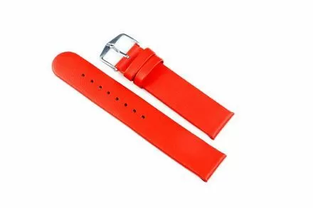 Czerwony pasek skórzany 18 mm HIRSCH Scandic 17852020-2-18 (M)