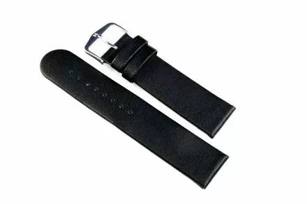 Czarny pasek skórzany 20 mm HIRSCH Scandic 17872050-2-20 (L)