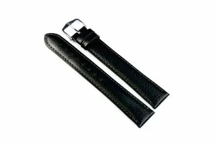 Czarny pasek skórzany 18 mm HIRSCH Kansas 01502250-2-18 (XL)