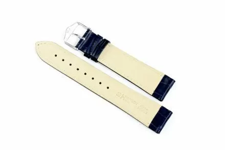 Niebieski pasek skórzany 22 mm HIRSCH Duke 01028080-2-22 (L)