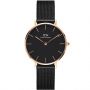 Zegarek Daniel Wellington Petite 32 Ashfield czarno-złoty z bransoletką DW00100201
