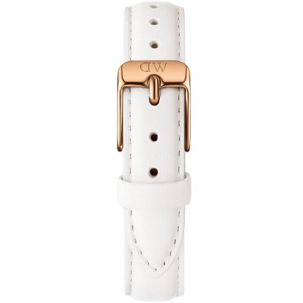 Zegarek Daniel Wellington Petite Bondi 28 różowe złoto z białym paskiem DW00100249