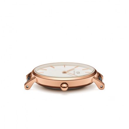 Zegarek Daniel Wellington Petite Bondi 28 różowe złoto z białym paskiem DW00100249