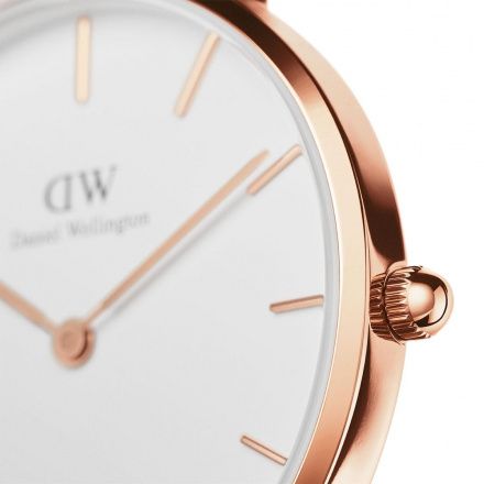 Zegarek Daniel Wellington Petite 32 Durham różowe złoto z brązowym paskiem DW00100172