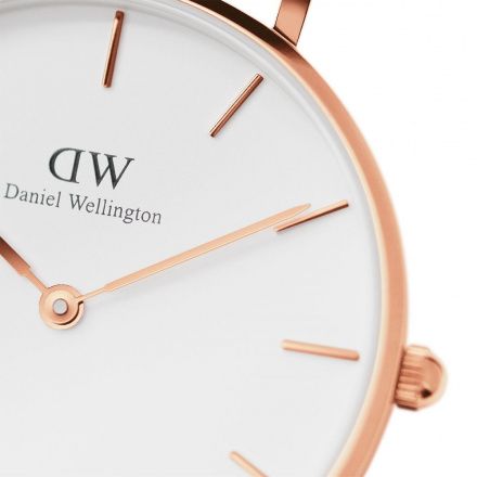 Zegarek Daniel Wellington Petite 32 Durham różowe złoto z brązowym paskiem DW00100172