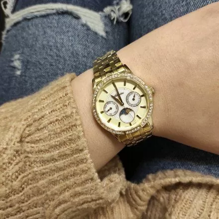 Zegarek Damski Adriatica na bransolecie A3601.1111QFZ - Multifunction Swarovski Swiss Made