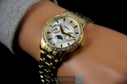 Zegarek Damski Adriatica na bransolecie A3601.1113QFZ - Multifunction Swarovski Swiss Made