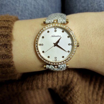 Zegarek Damski Adriatica na Pasku A3695.9243QZ - Swarovski Zegarek Swiss Made