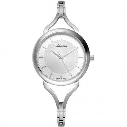 Zegarek Damski Adriatica na bransolecie A3796.5113Q - Zegarek Kwarcowy Swiss Made