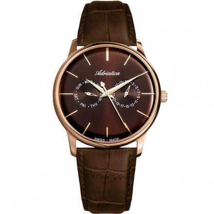 Zegarek Męski Adriatica na Pasku A8243.921GQF - Multifunction Swiss Made