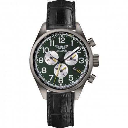 Zegarek Męski Aviator Swiss Made V.2.25.7.171.4 Airacobra P45 Chrono