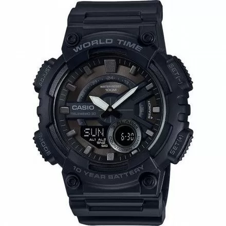 Zegarek Męski Casio AEQ-110W-1BVEF Casio Sport AEQ-110W -1BV