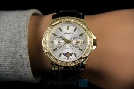 Zegarek Damski Adriatica na bransolecie A3420.1113QFZ - Multifunction Swarovski Swiss Made
