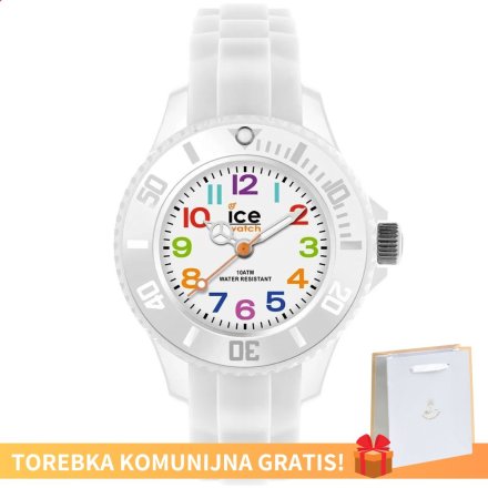 Biały zegarek dziecięcy ze wskazówkami Ice-Watch 000744 Ice Mini