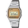 Srebrny zegarek Casio Vintage A158WEA-9EF z wyświetlaczem