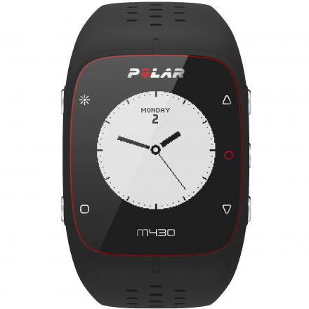 POLAR M430 (M/L) Czarny zegarek do biegania z GPS