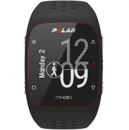 POLAR M430 (M/L) Czarny zegarek do biegania z GPS