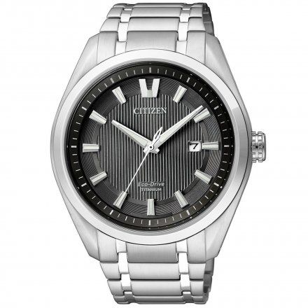 Citizen AW1240-57E Zegarek Męski na bransolecie Eco Drive Titanium