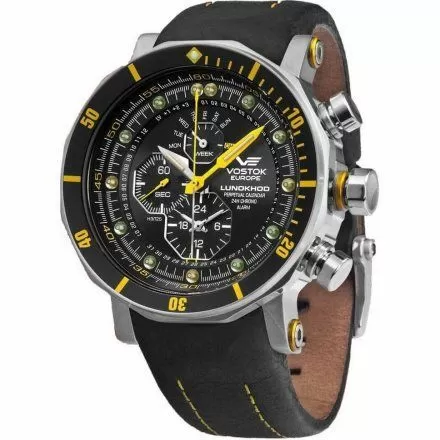 Zegarek Męski Vostok Europe Lunokhod 2 YM86/620A505 Chrono Line