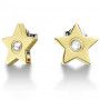 Złote kolczyki Tommy Hilfiger gwiazdki z kryształami 2700844