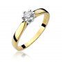 Biżuteria SAXO 14K Pierścionek z brylantem 0,25ct W-222 Złoty