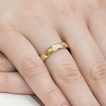 Biżuteria SAXO 14K Pierścionek z brylantami 0,05ct W-235 Złoty