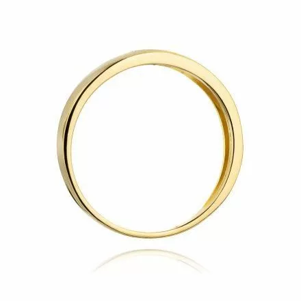Biżuteria SAXO 14K Pierścionek z brylantami 0,05ct W-235 Złoty