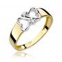 Biżuteria SAXO 14K Pierścionek z brylantami 0,04ct W-286 Złoty
