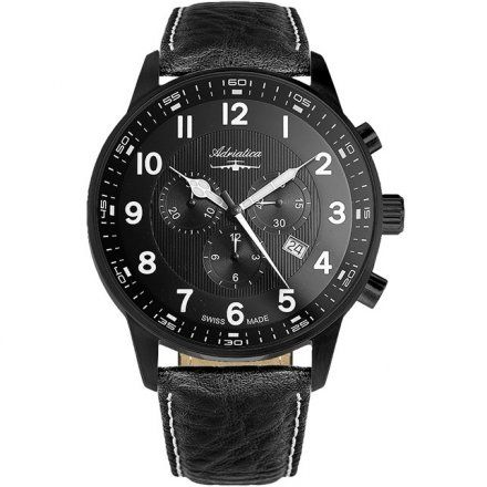 Zegarek Męski Adriatica na Pasku A1076.B224CH - Chronograf Swiss MadeXL