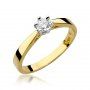 Biżuteria SAXO 14K Pierścionek z brylantem 0,25ct W-229 Złoty