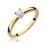 Biżuteria SAXO 14K Pierścionek z brylantem 0,20ct W-292 Złoty