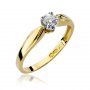 Biżuteria SAXO 14K Pierścionek z brylantem 0,24ct W-197 Złoty