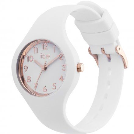 Biały zegarek dziecięcy ze wskazówkami Ice-watch Ice Glam XS 015343 + TOREBKA KOMUNIJNA