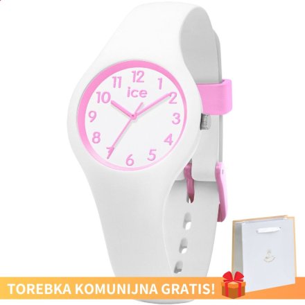 Biały zegarek dziecięcy ze wskazówkami Ice-watch Ola Kids XS 015349 + TOREBKA KOMUNIJNA