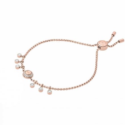 Różowozłota bransoletka Michael Kors z kryształkami regulowana MKJ6895710B