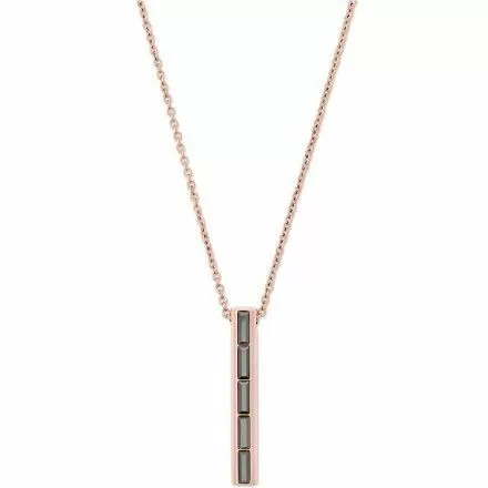 Naszyjnik Michael Kors z długą zawieszką z czarnymi kryształami MKJ6076791