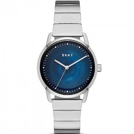 Klasyczny zegarek damski DKNY z granatową tarczą NY2755