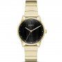 Złoty zegarek damski DKNY z czarną tarczą NY2756 