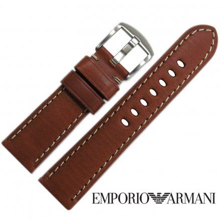 Pasek Emporio Armani - Oryginalny Pasek Ze Skóry Do Zegarka Emporio Armani