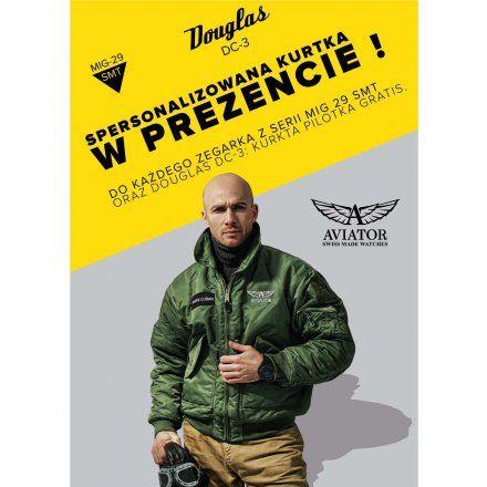 Zegarek Męski Aviator Swiss Made M.2.30.0.219.6 MIG-29 Smt