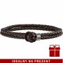Brązowa oryginalna bransoleta męska Tommy Hilfiger skórzana pleciona 2790034