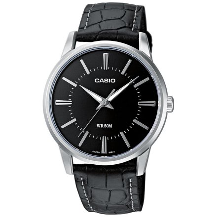 Zegarek Męski Casio Classic z czarnym skórzanym paskiem MTP-1303PL-1AVEG