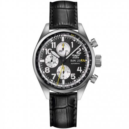 Zegarek Męski Aviator Swiss Made V.4.26.0.175.4 Airacobra Chrono Auto