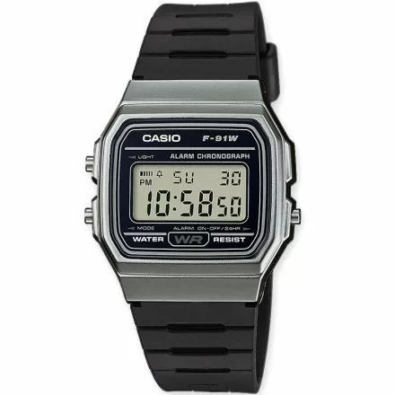 Zegarek Casio F-91WM-1BEF Casio Sport F 91WM 1B